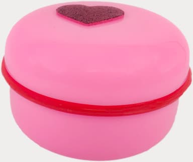 Powder Puff with Container and Holder - Purple - view 1