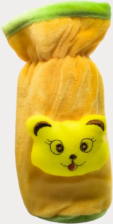 Soft Velvet 3D Cartoon Feeding Bottle Cover - Fits 90 to 240 ml - view 1